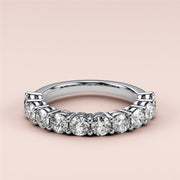 0.50 TCW Round Cut Lab Grown Diamond Wedding Band Gift For Her Mapple Gems